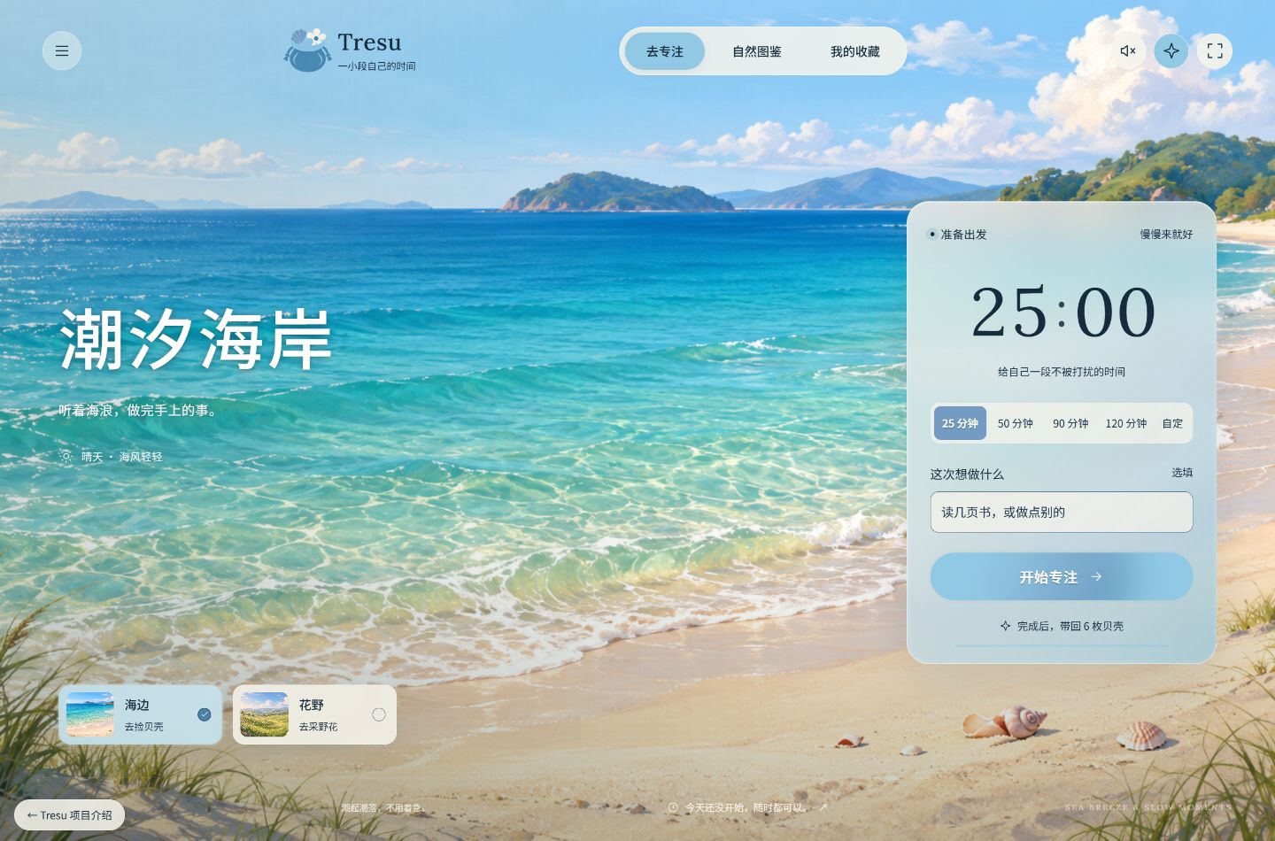Tresu 网页版实际运行界面